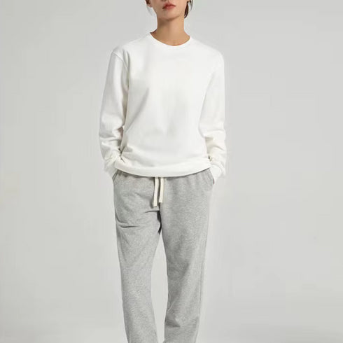 Women's Heavyweight Relaxed Crew Neck Long Sleeve T-Shirt